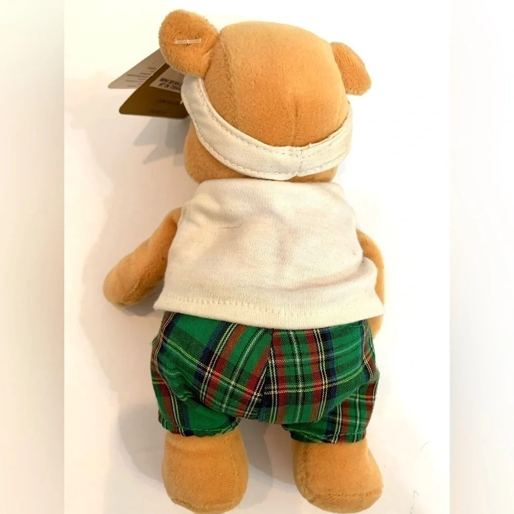 Disney Vintage US Store Traveling Pooh Mini Plush 8” Beanie Miami Pooh #7